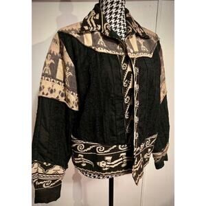 Vintage Phool Design button up jacket Sz Large women
